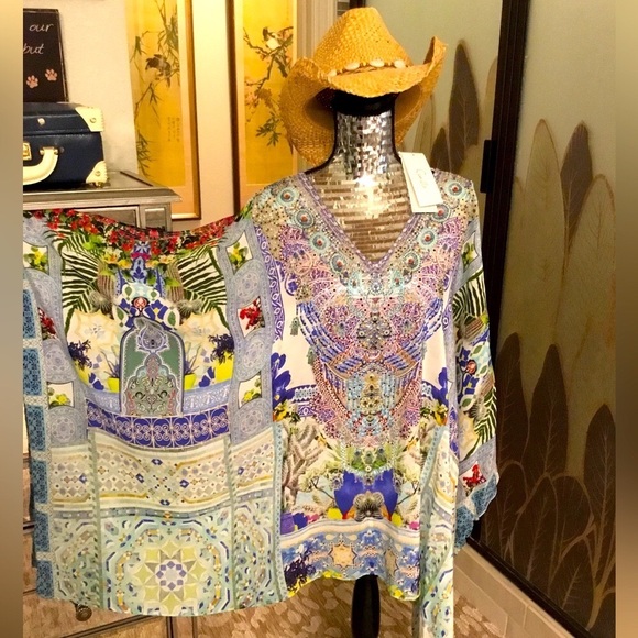 Camilla My MARJORELLE Split Sleeve Short Kaftan NWT - Picture 4 of 11